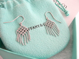 Tiffany &amp; Co 18K Gold Fringe Flower Bead Dangling Dangle Earrings Gift Pouch Box - £1,201.14 GBP