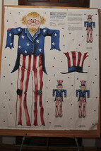 Retired Daisy Kingdom Scarecrow Uncle Sam Door Hanging Kit Panel - £3.14 GBP