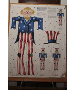 Retired Daisy Kingdom Scarecrow Uncle Sam Door Hanging Kit Panel - £3.16 GBP