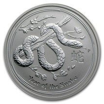 2013 Australia 50 Cents Series II Lunar Year of the Snake 1/2 oz Silver BU Coin - £43.51 GBP