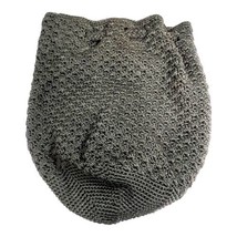 THE SAK Backpack Purse small BUCKET Bag drawstring Boho Crochet Dark Gra... - $28.04