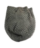 THE SAK Backpack Purse small BUCKET Bag drawstring Boho Crochet Dark Gra... - £22.05 GBP
