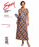 Misses&#39; PULLOVER DRESS 1997 McCall&#39;s Pattern 8597 Sizes 8-10-12-14 UNCUT - $12.00