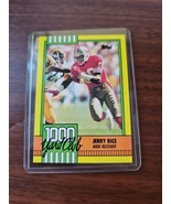 1990 Topps 1000 Yard Club Jerry Rice #1 49ers HOF GOAT - $37.11 MXN