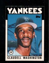 1986 Topps Traded #122 Claudell Washington Nmmt Yankees - £1.90 GBP