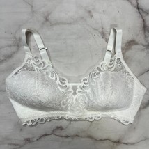 Bali Womens Lace Desire Wireless Bra White Lace Size 2XL 6591 - £15.78 GBP