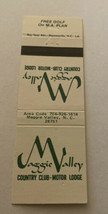 Vintage Matchbook Cover Matchcover Maggie Valley Country Club NC - £1.71 GBP
