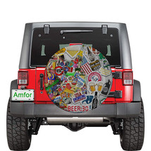 Beer Pilsener Universal Spare Tire Cover Size 30 inch For Jeep SUV  - £33.06 GBP