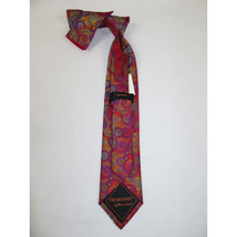 Mens Steven Land 100% Woven Silk Big Knot Tie and Hankie Set BW2430-18 Multi image 2