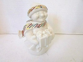 LENOX CHINA JEWELS FIGURINE MERRY SNOWMAN 1996 MINT 6.5&quot; MADE IN USA - $26.68