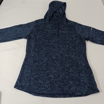 Columbia XK0215 Women's 1/4 Button Gray Pullover Hoodie Henley Sweatshirt Size M image 8