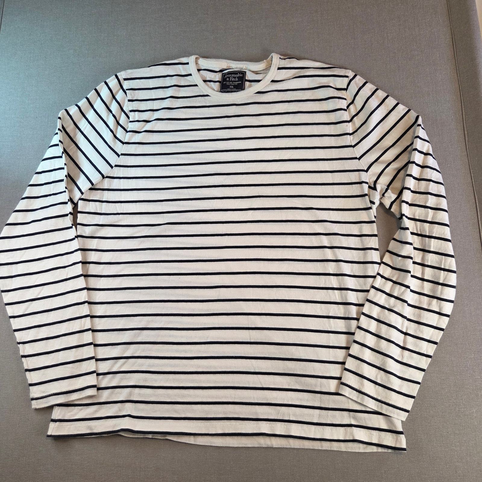 Abercrombie &amp; Fitch Women’s XXL Striped Cotton Crewneck Long Sleeve Sweater - $24.95