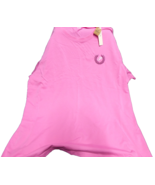 Victoria Secret HOT PINK T-SHIRT Top Size XL PUFFY MAROON WRITING - $31.47 CAD