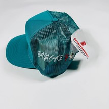 TEAL TRUCKER HAT (embroidered) 3D PUFF - $29.99