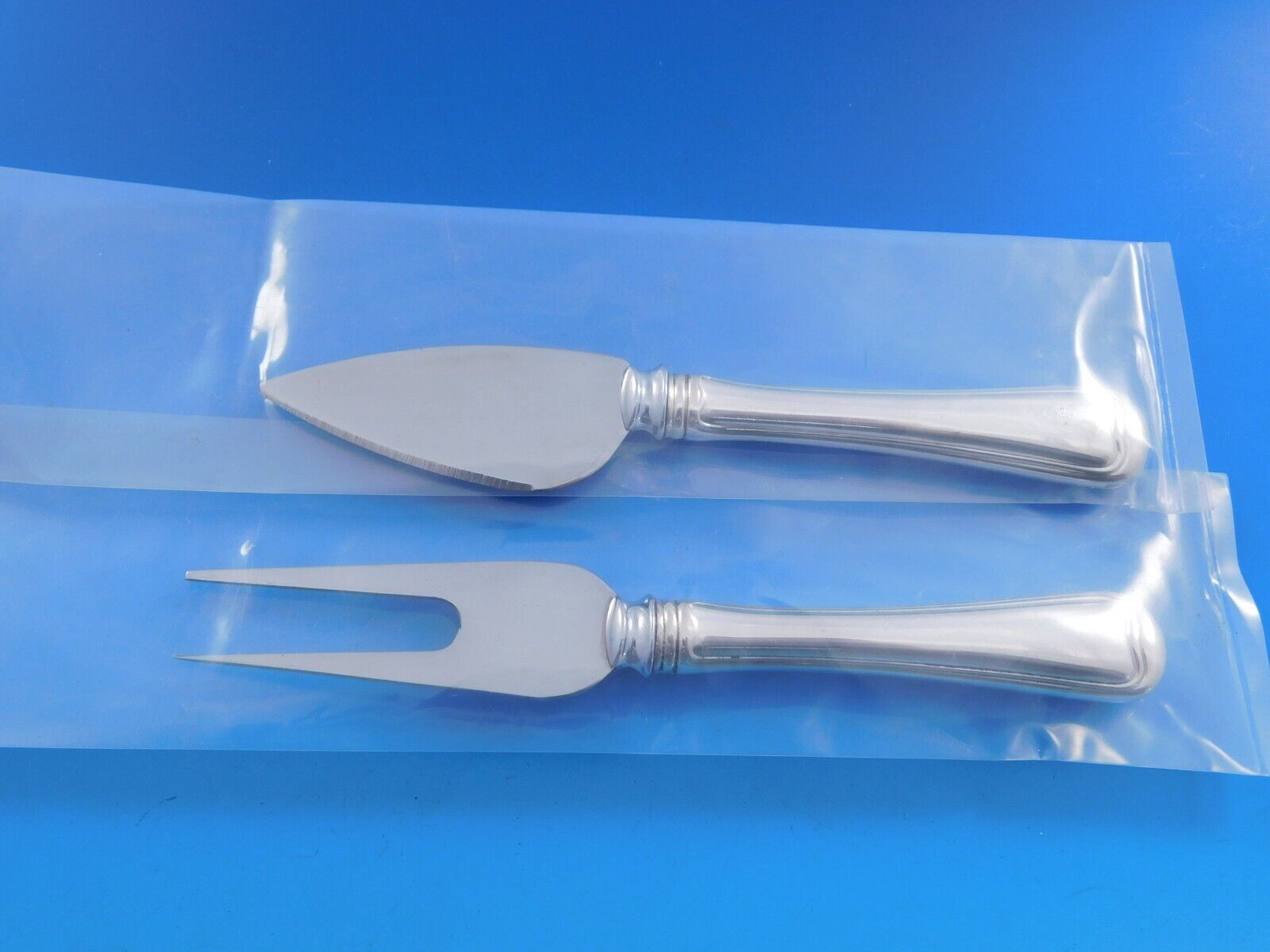 Primary image for Old French by Gorham Sterling Silver Hard Cheese Serving Set 2-Piece Custom Made