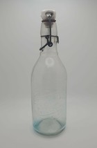 Citrate of Magnesia Vintage Clear Glass Empty Bottle With Topper - £14.65 GBP