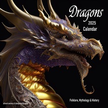 Dragon Calendar 2025 Dragon Picture Calendar Magical Dragon Art Collection - $32.00