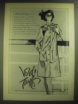 1974 Lord & Taylor Ad - Mel Mortman Shirtdress - What's ticking now? - £14.48 GBP
