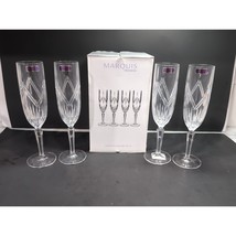 Waterford Crystal Marquis Lacey Champagne Flutes, Set of 4, Gift, New In... - $59.40