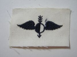 USN AEROGRAPHER'S MATE STRIKER RATING BLUE ON WHITE NOS :KY21-1 - $3.47