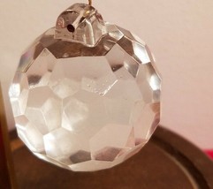 1 1/2 Inch Lead Crystal Clear Chandelier Ball Prism Suncatcher Pendant - £23.32 GBP