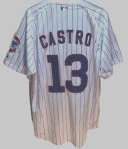 Starlin Castros #13 Chicago Cubs MLB National New Striped White Jersey 52 - $57.61