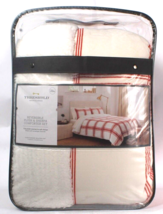 Threshold Crab Apple Full Queen Reversible Plush &amp; Sherpa Comforter Set - £94.13 GBP