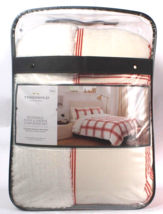 Threshold Crab Apple Full Queen Reversible Plush &amp; Sherpa Comforter Set - £95.56 GBP