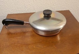 Vintage 7 In Revere Ware Cooper Bottom Frying Pan with Lid - £16.17 GBP