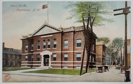Manchester New Hampshire Court House Courthouse c1907 Postcard Z21 - £4.66 GBP