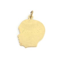 Vintage 1960&#39;s 1970&#39;s Joseph Boy Head Pendant Charm 14K Yellow Gold 2.37 Gr - £220.62 GBP