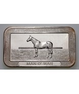 1973 Uomo O&#39;Guerra Di Pioneer come Nuovo 1 Oz. Argento Artistico Barretta - $95.54