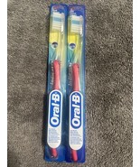 VTG Oral-B Indicator Soft Bristle Toothbrush Blue &amp; Clear from 2002 NOS,... - $15.83