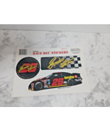 Vintage Race Day Decals #28 Ernie Irvan Three Sticker Sheet Static Cling - £6.75 GBP