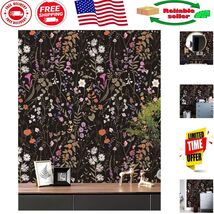Elegant Dark Floral Peel and Stick Wallpaper – Transform Your Space Effo... - $39.71 CAD