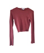 Calvin Klein Jeans Knit Long Sleeve Crop Top - £7.66 GBP