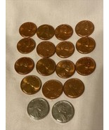 1943 1944 1958-61 1964-65  1971 S D Silver Lincoln Penny Lot - $15.00
