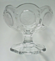 Fostoria Avon Glass Coin 91st Anniversary Candy Nut Bowl Dish 1977 Vintage - £6.26 GBP