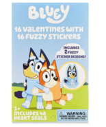Bluey 16 Valentines with 16 Jumbo Stickers - £7.98 GBP