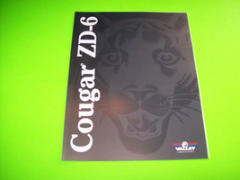 Valley COUGAR ZD-6 Pool Table NOS Original Billiards Promo Sales Flyer Fold Out - £12.96 GBP