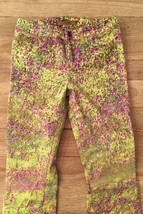 Joe&#39;s Jeans THE SKINNY Floral Print Denim Jeans Stretch Yellow Purple Si... - £20.29 GBP