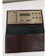 Vintage Royal LCB-841 Calculator With Checkbook Case brown FOR PARTS REPAIR - £7.89 GBP