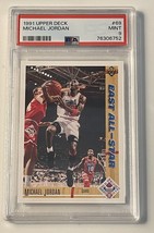 1991-92 Upper Deck Michael Jordan PSA 9 Graded Card #69 NBA East All-Star Bulls* - £36.75 GBP