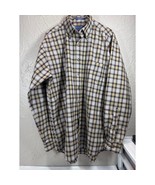 Pendleton Virgin Wool Stewart Camel Tartan Long Sleeve Button Shirt Larg... - $41.98 CAD