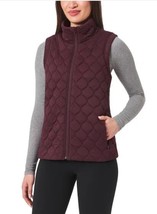 Kirkland Signature Womens Vest Purple Quilted Active Stretch Heavyweight - $44.99