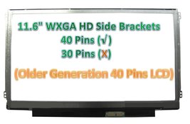 AU OPTRONICS B116XW03 V.0 SIDE BRACKETS LAPTOP LCD SCREEN 11.6&quot; WXGA HD ... - £12.27 GBP