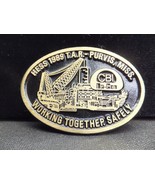 Vintage CBI Working Together Safely Purvis Miss. 3.5” Belt Dyna Buckle (Q)  - $19.00