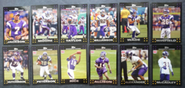 2007 Topps Minnesota Vikings Team Set of 12 Football Cards - $6.00