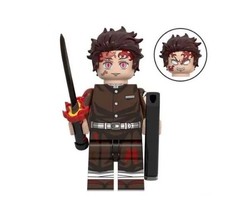 Tanjiro Kamado Demon Slayer Cartoon TV Show Anime Minifigure Custome - £5.31 GBP