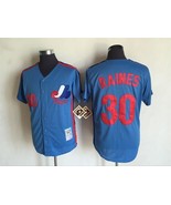 Expos #30 Tim Raines Jersey Old Style Uniform Blue - €39,08 EUR